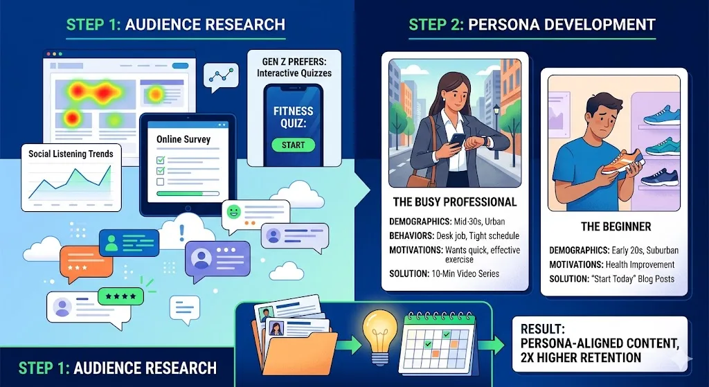 Audience Research and Persona Development