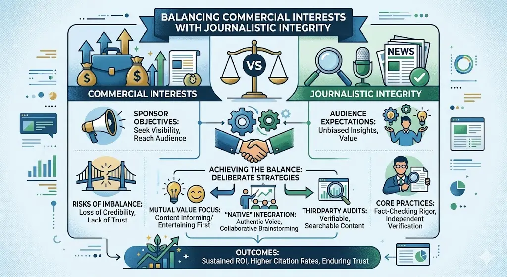 Balancing Commercial Interests with Journalistic Integrity