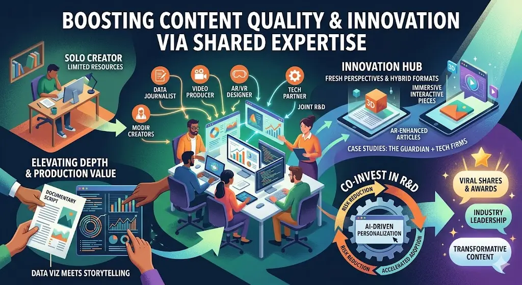 Boosting Content Quality and Innovation Via Shared Expertise