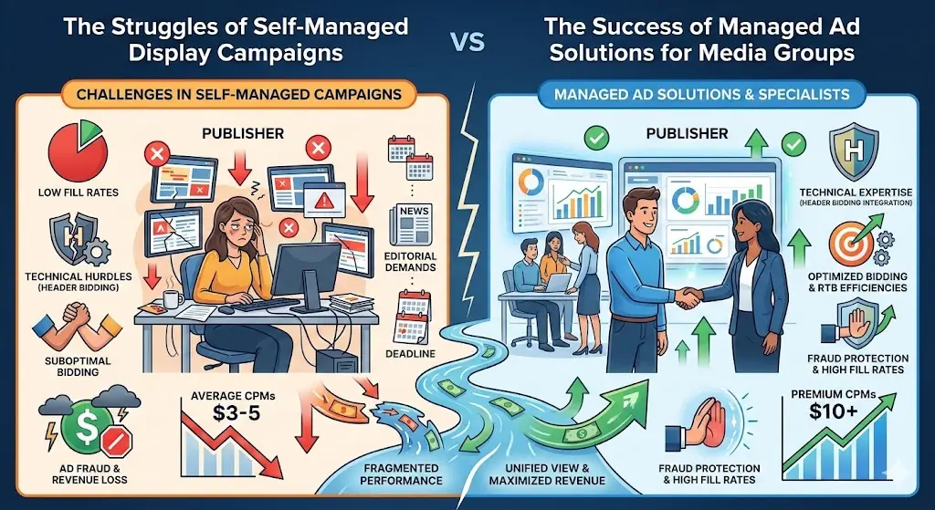 Challenges in Self-Managed Display Campaigns