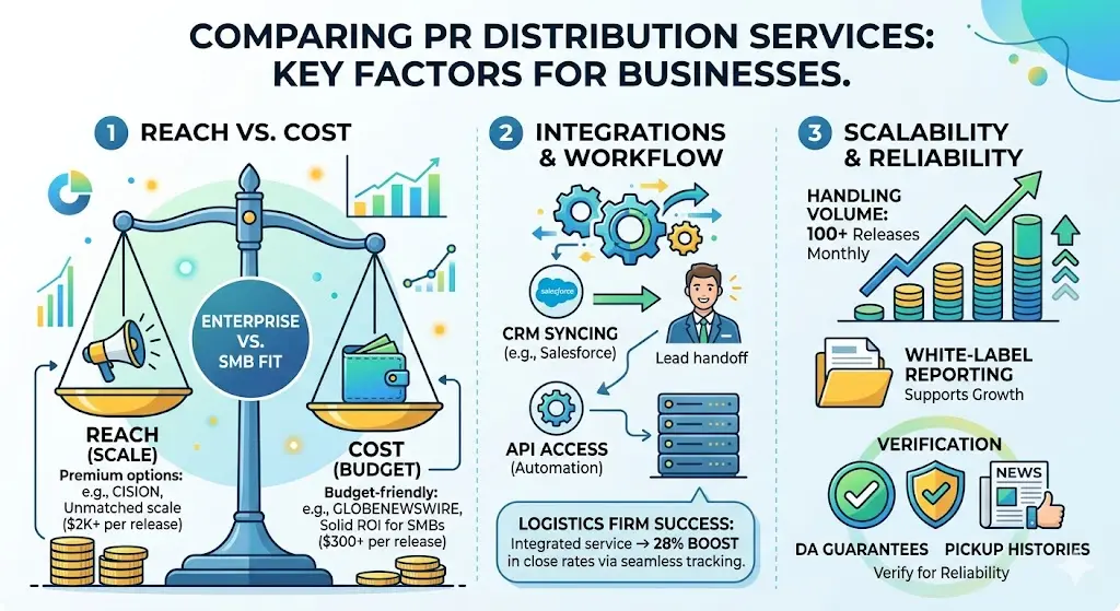Comparing PR Distribution Services: Key Factors for Businesses
