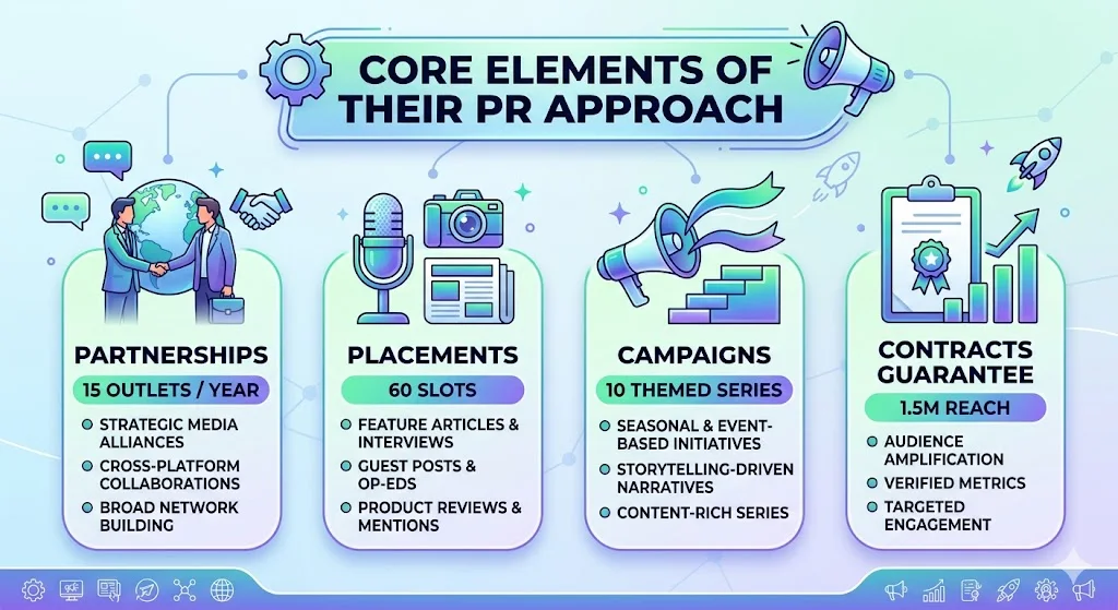 Core Elements of Their PR Approach