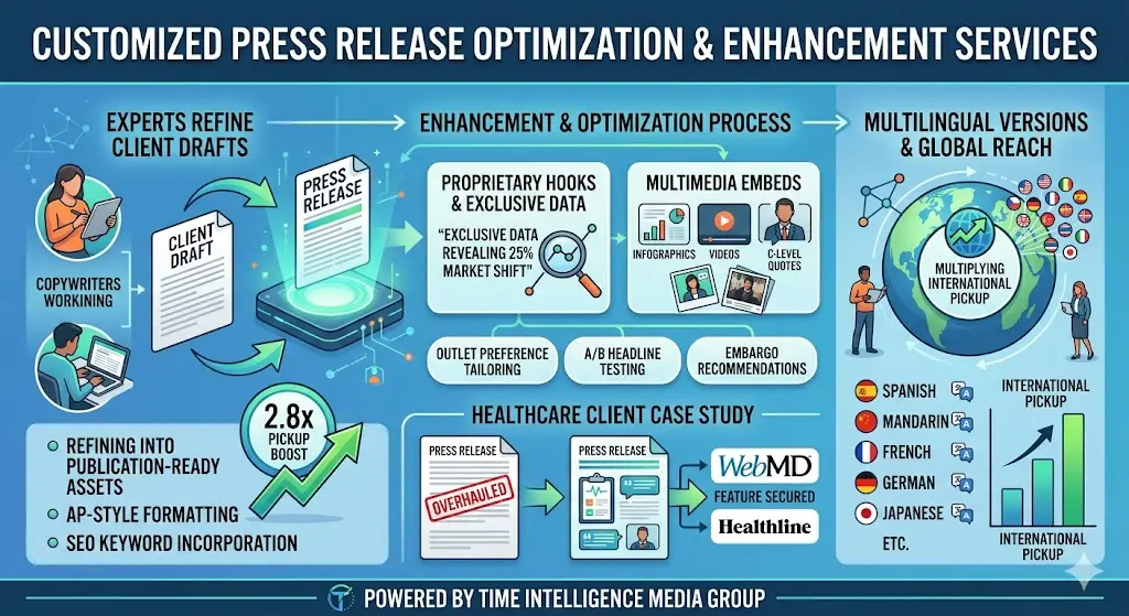 Customized Press Release Optimization and Enhancement Services
