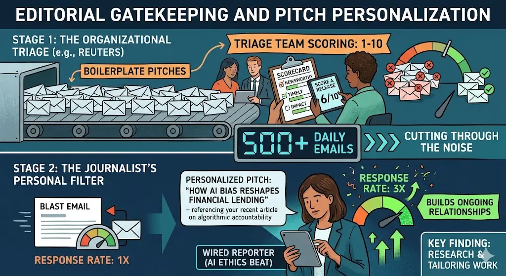 Editorial Gatekeeping and Pitch Personalization