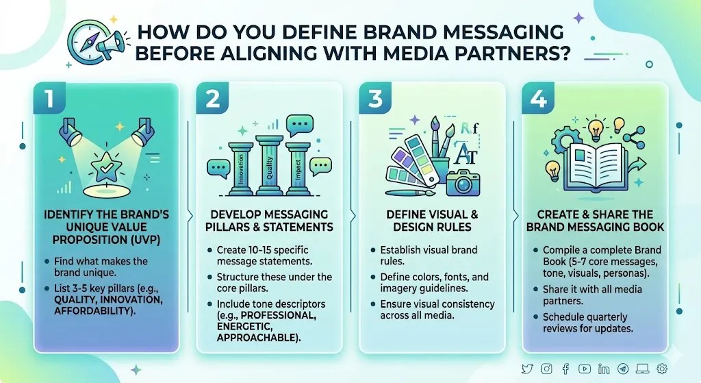 How do you define brand messaging before aligning with media partners