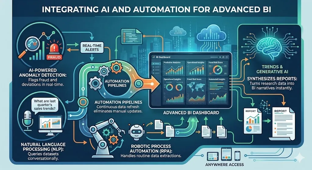 Integrating AI and Automation for Advanced BI