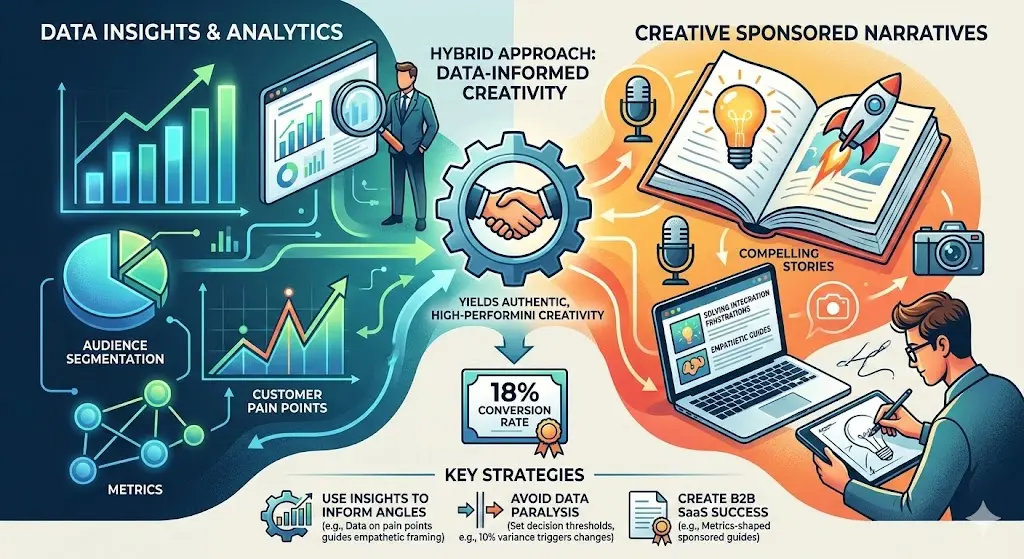 Integrating Data Insights with Creative Sponsored Narratives