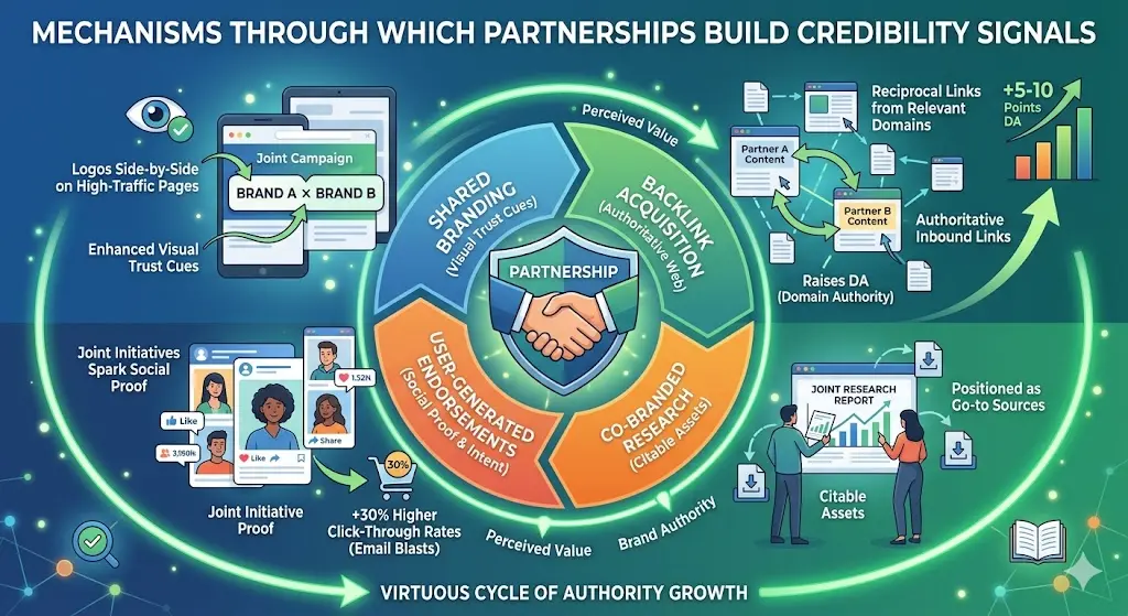 Mechanisms Through Which Partnerships Build Credibility Signals