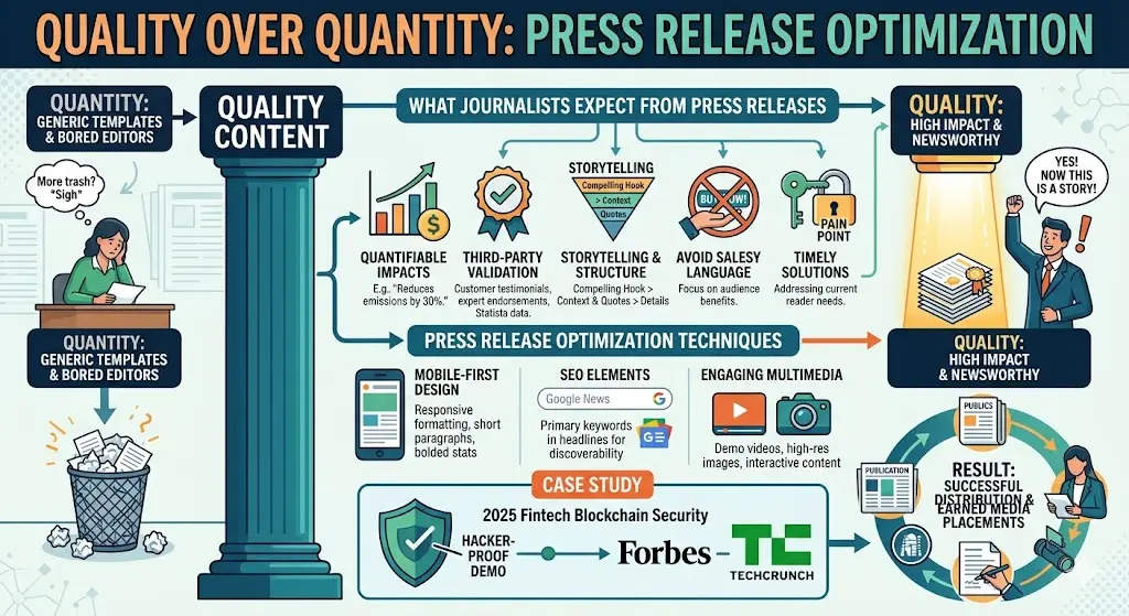 Quality Content Over Quantity in Press Release Optimization