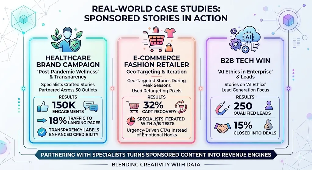 Real-World Case Studies Sponsored Stories in Action