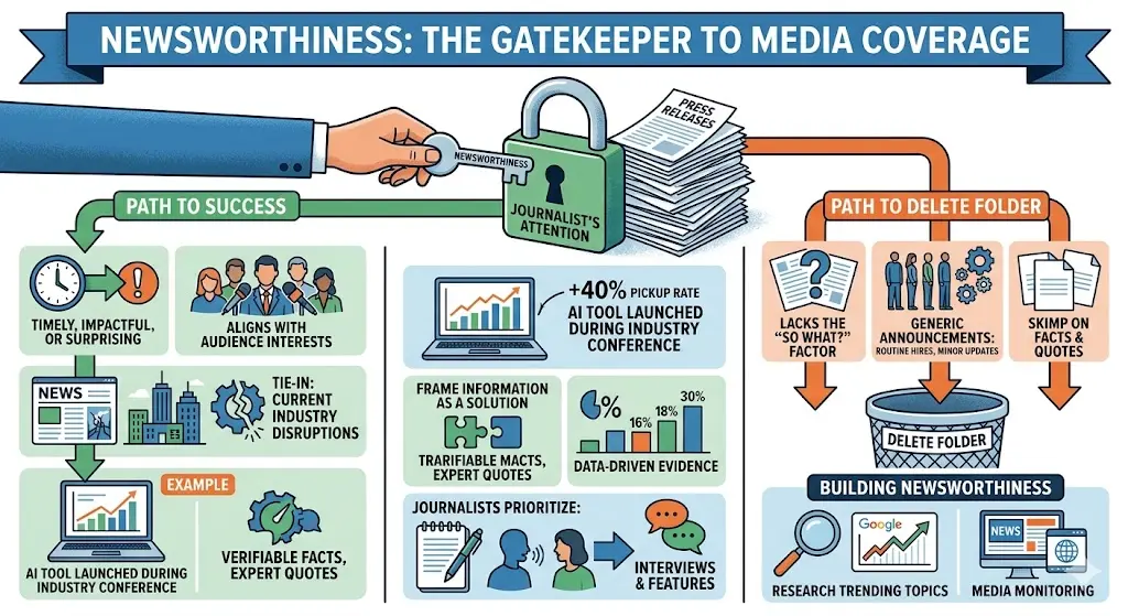 The Role of Newsworthiness in Press Release Success
