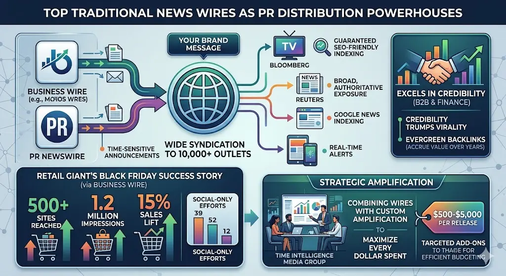 Top Traditional News Wires as PR Distribution Powerhouses