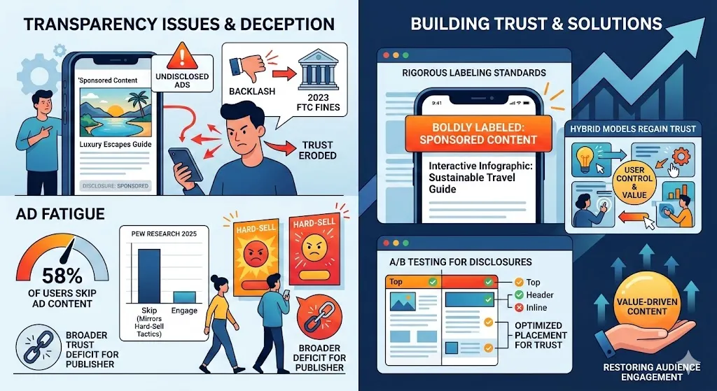 Transparency Issues and the Risk of Ad Fatigue