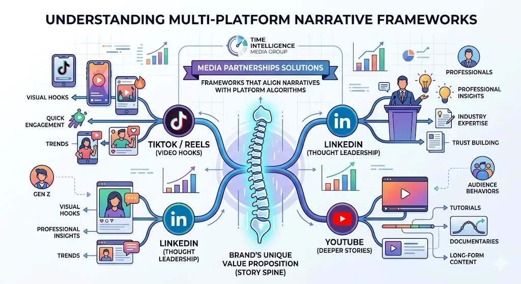 Understanding Multi-Platform Narrative Frameworks
