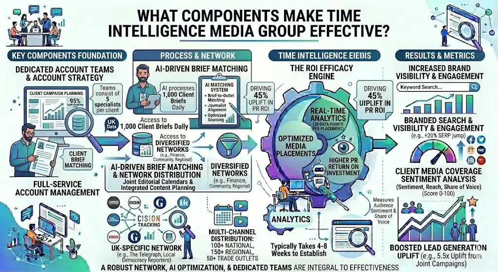 What components make Time Intelligence Media Group effective