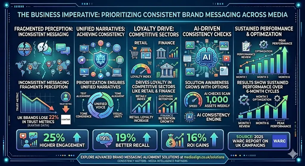 Why do brands prioritize consistent messaging across media