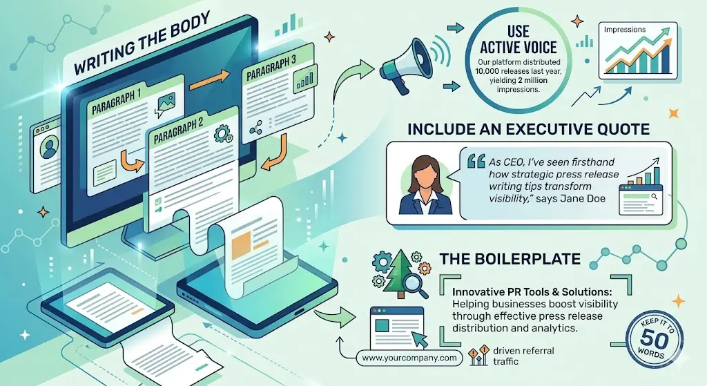 Writing the Body Facts, Quotes, and Boilerplate Details