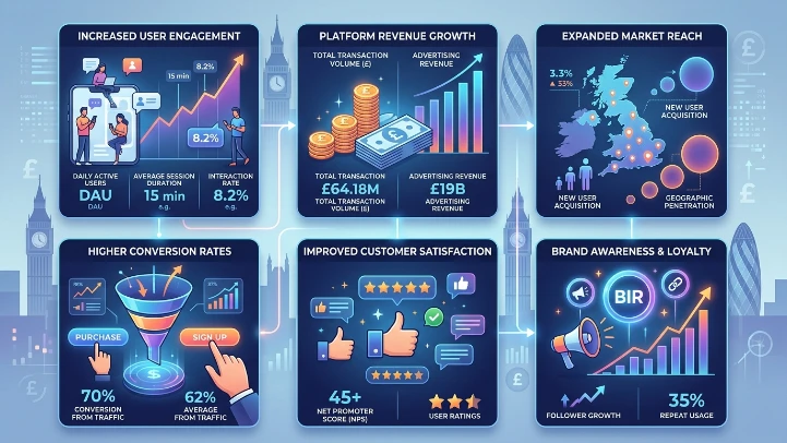 Benefit metrics from UK platforms