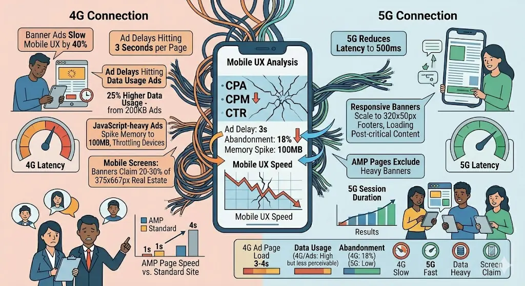 Can banner advertising slow mobile user experience?
