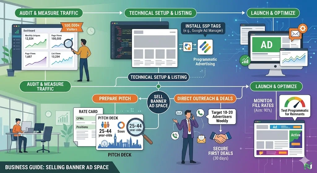 How Do Businesses Start Selling Banner Ad Space