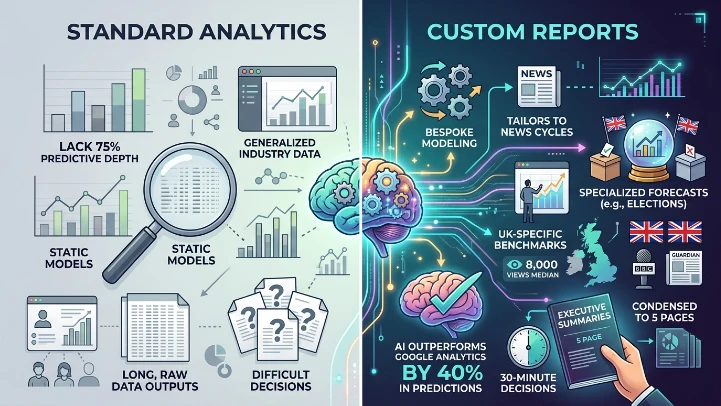 How Do Custom Reports Differ from Standard Analytics Tools