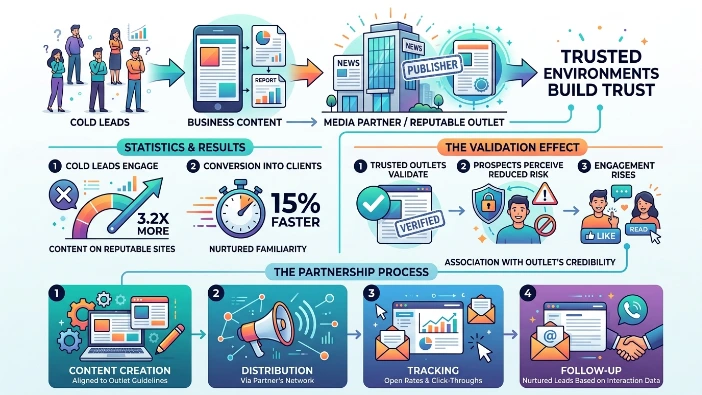 How Do Media Partnerships Build Trust with Cold Leads?