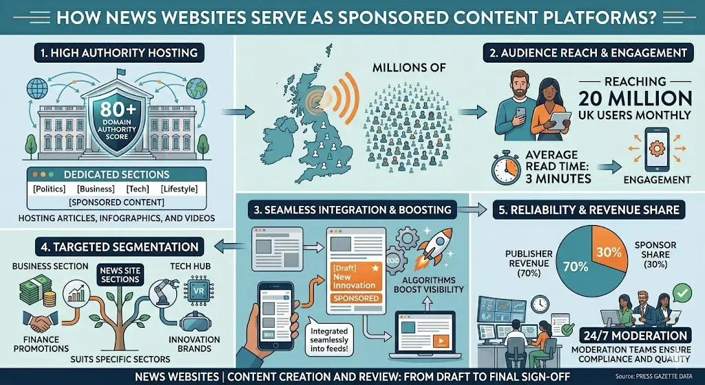 How Do News Websites Serve as Sponsored Content Platforms