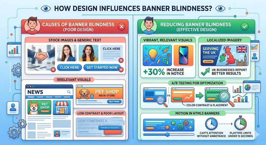 How Does Design Influence Banner Blindness