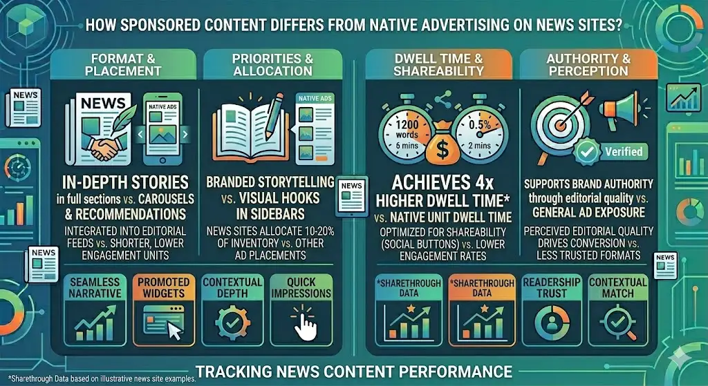 How Does Sponsored Content Differ from Native Advertising on News Sites