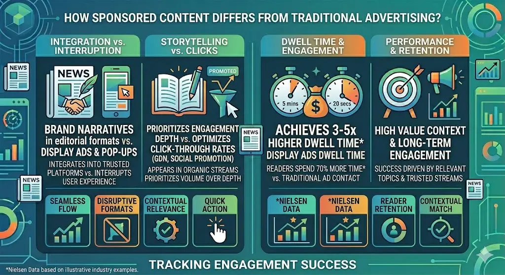 How Does Sponsored Content Differ from Traditional Advertising