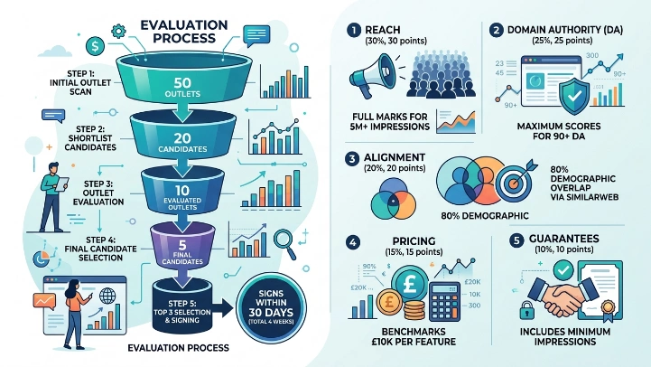 How Does the Framework Evaluate Potential UK Media Partners
