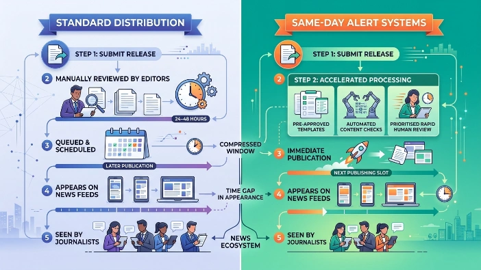 How alerts differ from standard distribution
