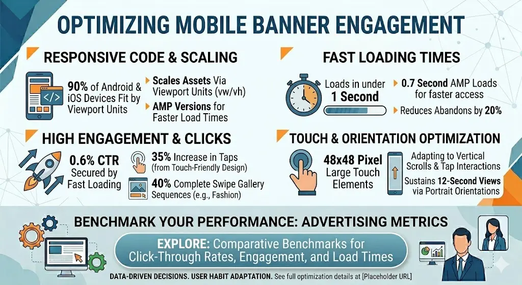 How do banner formats optimize for mobile user engagement