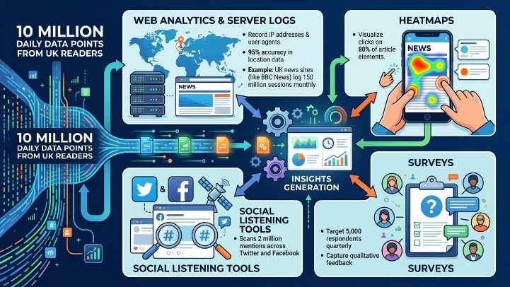 How do news media gather audience insights
