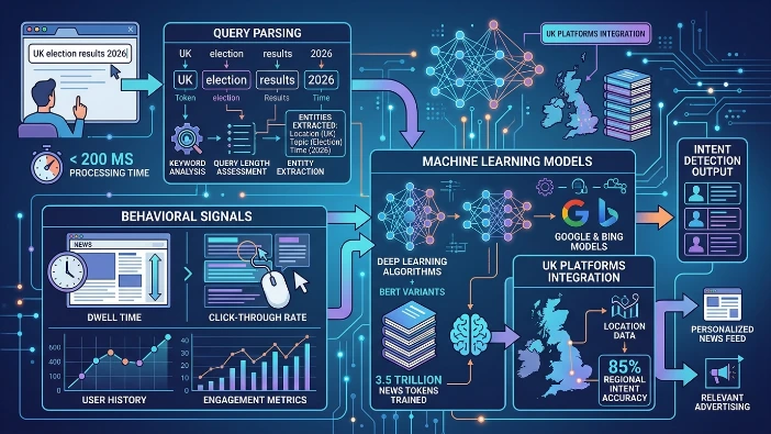 How do news platforms detect user intent