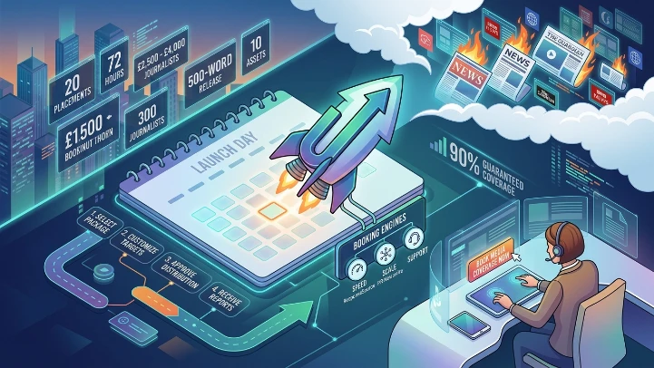 How do you book media coverage for your product launch