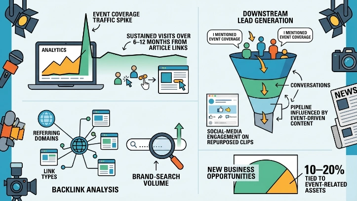 How do you measure the long‑term value of event media coverage