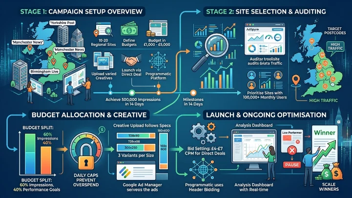 How do you set up banner ads on local UK news platforms 1