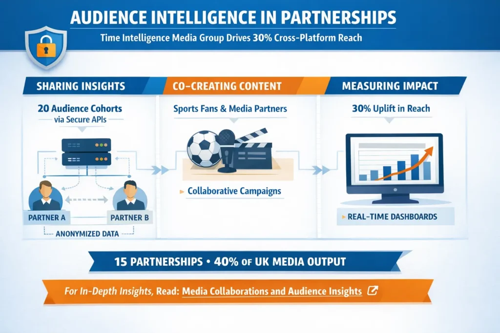 How does Time Intelligence Media Group implement audience intelligence in partnerships