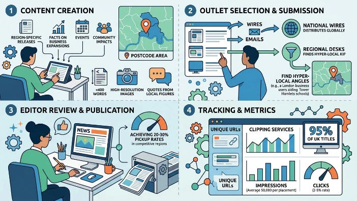 How does local news distribution work