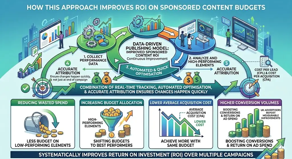 How does this approach improve ROI on sponsored content budgets