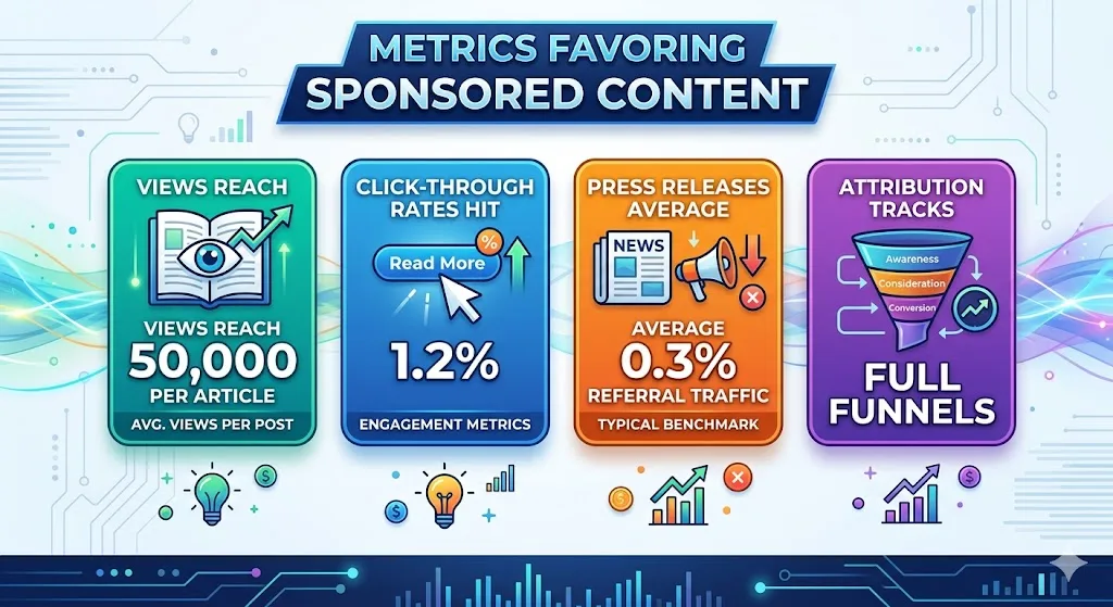 Metrics Favoring Sponsored Content