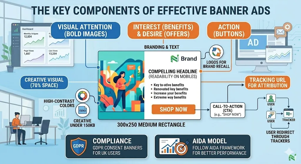 What Are the Key Components of Banner Ads?