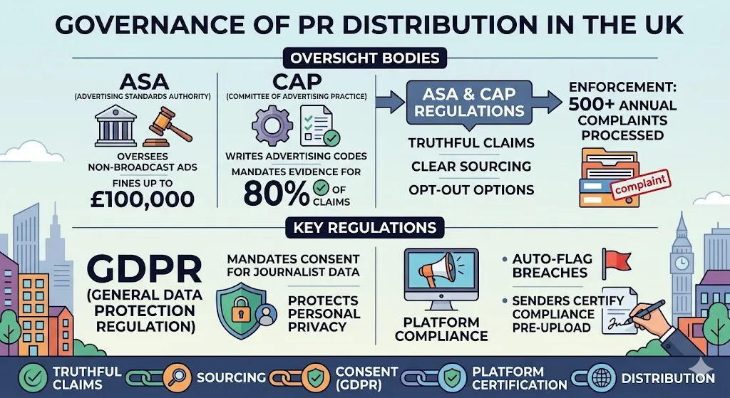 What Regulations Govern PR Distribution in the UK?