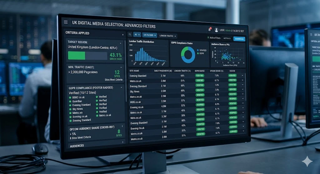 What UK-specific filters narrow the selection
