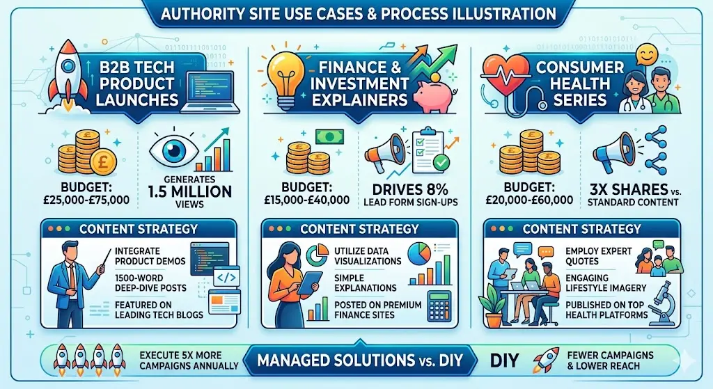 What Use Cases Illustrate the Process on Authority Sites