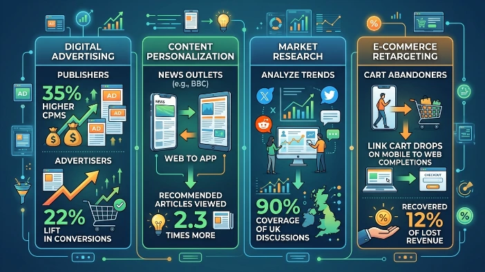 What are real-world use cases for multi-platform audience tracking