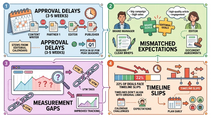 What challenges arise in editorial partnerships