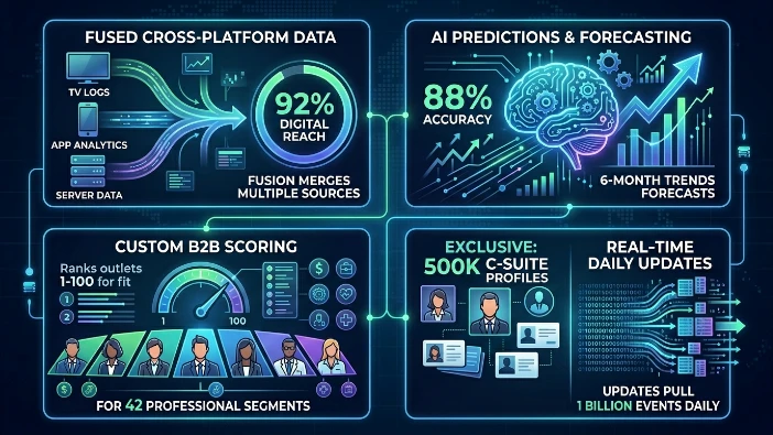What components make our database superior for B2B