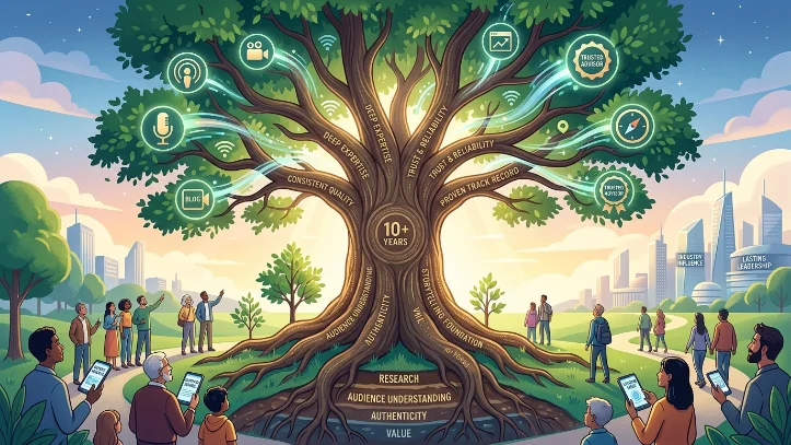 What is long‑term authority in marketing